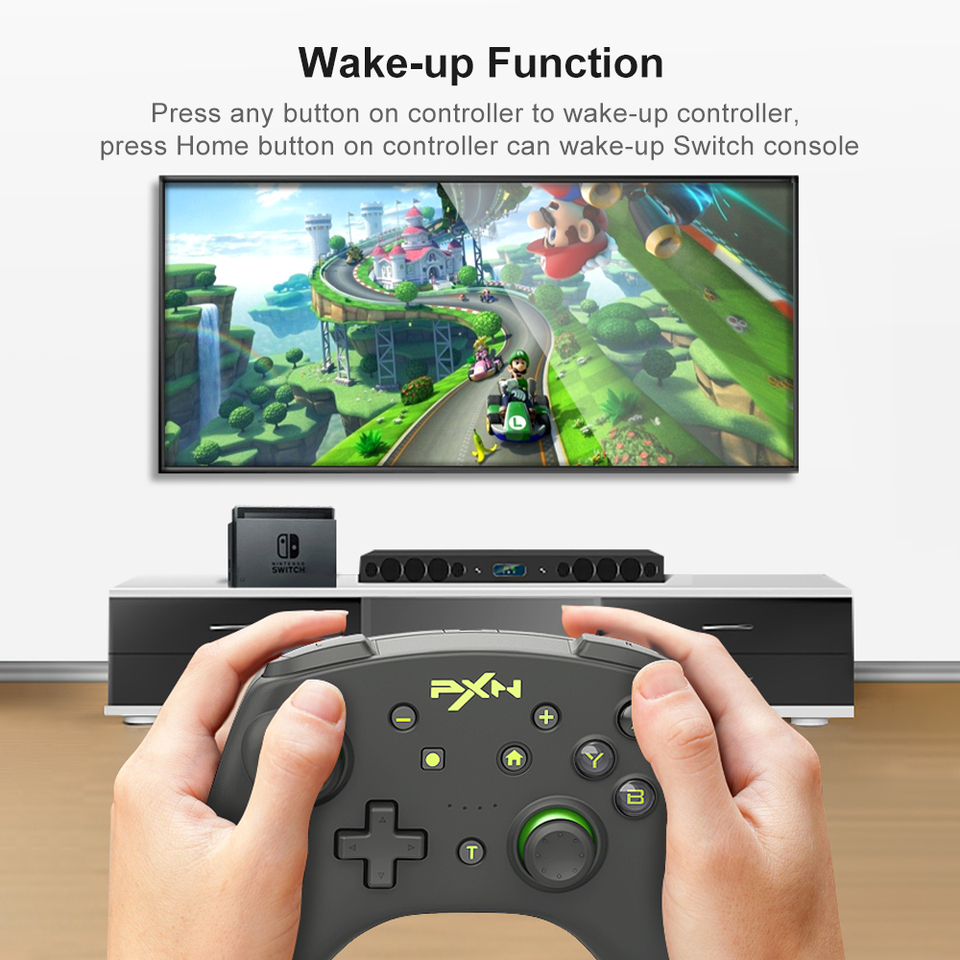 pxn-9607x wireless controller for switch wave blue