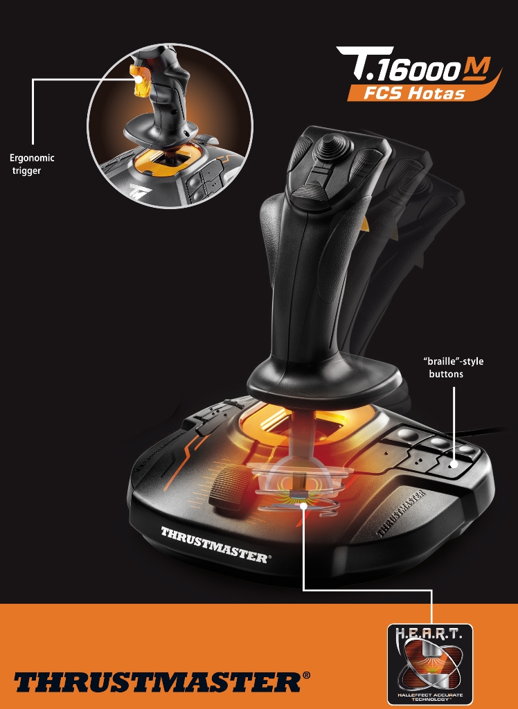 Thrustmaster T.16000M FCS Joystick For PC TM-2960773 | Computer Alliance