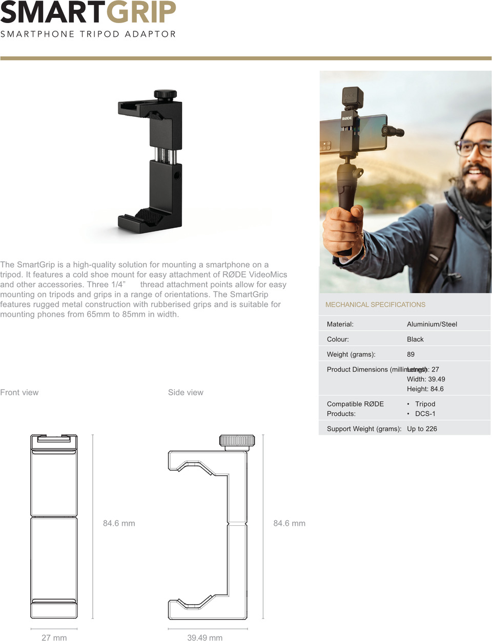 rode vlogger kit universal filmmaking kit for mobile phones