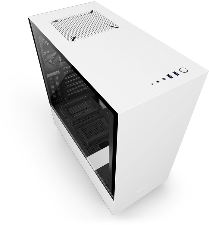 Nzxt Atx H500i Matte White Rgb Case (no Psu) Pn Nzt-ca-h500w-w1 