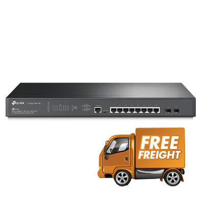 8 Port TP-Link TL-SG3210XHP-M2 JetStream 2.5GBASE-T and 2-Port 10GE SFP+ L2+ Managed Switch with 8-Port PoE+