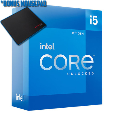 Intel S1700 Core i5 12600K 10 Core 3.70 GHz CPU BX8071512600K, *Bonus Mouse Pad