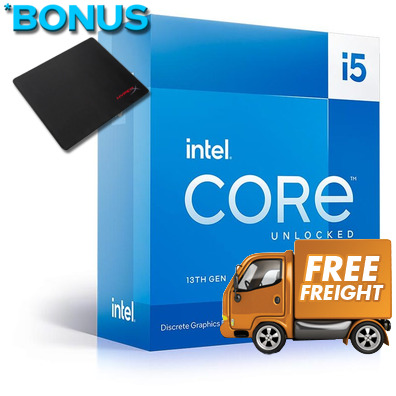 Intel S1700 Core i5 13600KF 14 Core CPU BX8071513600KF, *BONUS HyperX Mouse Pad *BONUS Game via redemption