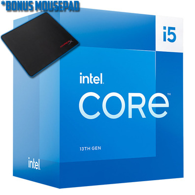 Intel S1700 Core i5 13400 10 Core CPU BX8071513400, *BONUS HyperX Mouse Pad