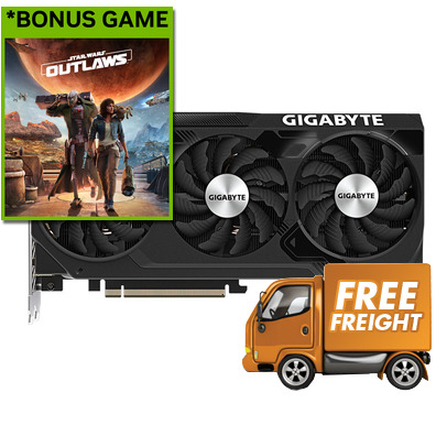 Gigabyte RTX 4070 12GB WINDFORCE OC Graphics Card GV-N4070WF3OC-12GD, *Bonus Game, Star Wars Outlaws via redemption