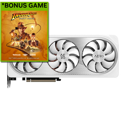 Gigabyte RTX 4070 12GB AERO OC Graphics Card GV-N4070AERO OC-12GD, *Bonus Game, Indiana Jones via redemption