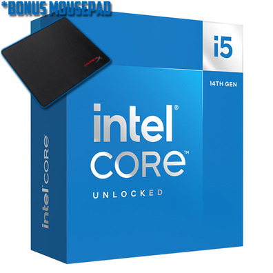 Intel S1700 Core i5 14600K 14 Core CPU BX8071514600K, *BONUS Game via redemption *BONUS HyperX Mouse Pad