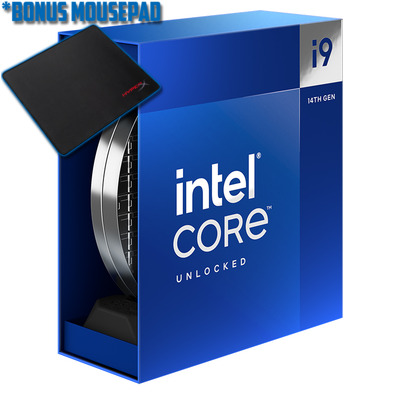 Intel S1700 Core i9 14900K 24 Core CPU BX8071514900K, *BONUS Game via redemption *BONUS HyperX Mouse Pad