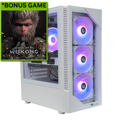 Alliance Glacier Ryzen 7 5700X RTX4070 Gaming PC, *Bonus Game, Black Myth: Wukong via redemption