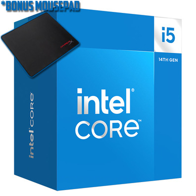 Intel S1700 Core i5 14500 14 Core CPU BX8071514500, *BONUS HyperX Mouse Pad