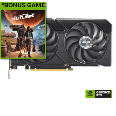 ASUS RTX4070 12GB DUAL OC PCIe Graphics Card, *Bonus Game, Star Wars Outlaws via redemption  