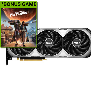 MSI 12GB RTX 4070 VENTUS 3X E 12G OC PCIe Video Card, *Bonus Game, Star Wars Outlaws via redemption  