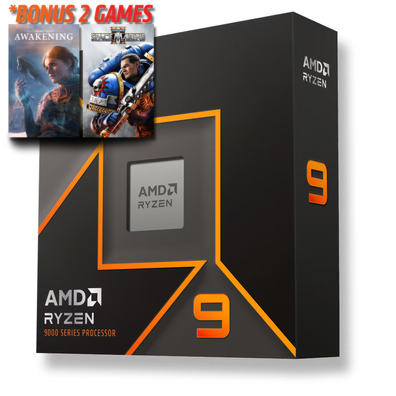 AMD AM5 Ryzen 9 9900X 12 Core 5.6GHz CPU 100-100000662WOF, *BONUS Ryzen Game Bundle, 2 FREE Games via redemption