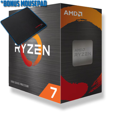 AMD AM4 Ryzen 7 5800XT 8 Core 4.8GHz CPU 100-100001582BOX, *BONUS HyperX Mouse Pad