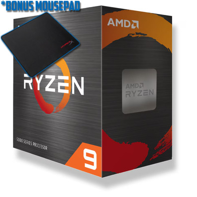 AMD AM4 Ryzen 9 5900XT 16 Core 4.8GHz CPU (No Cooler) 100-100001581WOF, *BONUS HyperX Mouse Pad