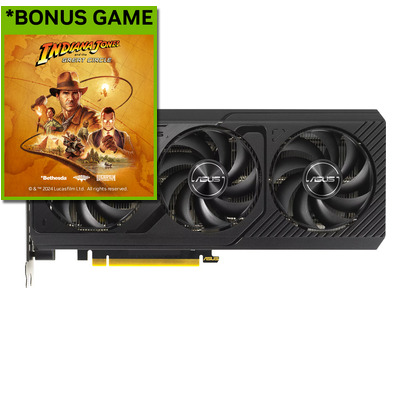 ASUS RTX 4070 12GB Prime OC Graphics Card, *Eligible Up to a $100 Steam Card by Redemption *Bonus Game, Indiana Jones via redemption