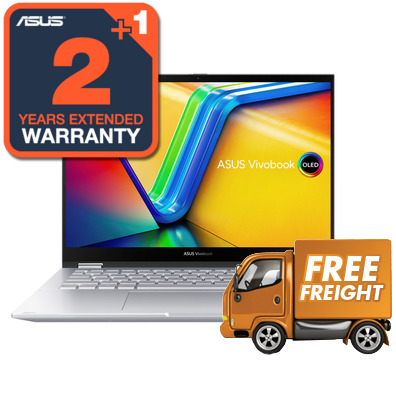 ASUS Vivobook S Flip TN3402YA-KN175W 14 OLED Ryzen 5 Laptop Win 11, *BONUS Upgrade to 3-Years Warranty