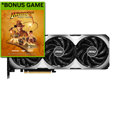 MSI RTX4070 VENTUS 3X E1 12G OC Graphics Card, *Bonus Game, Indiana Jones via redemption