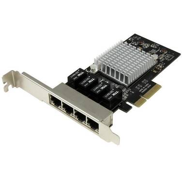 StarTech 4-Port Gigabit Ethernet Network Card - PCI Express  Intel I350 NIC