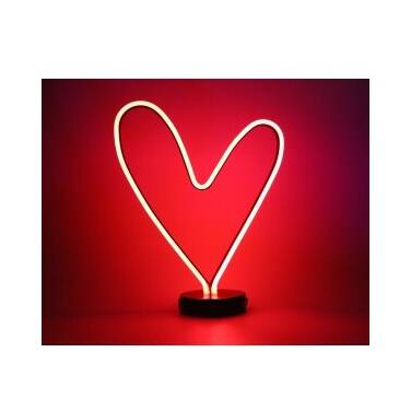 Mini Neon Heart - Red