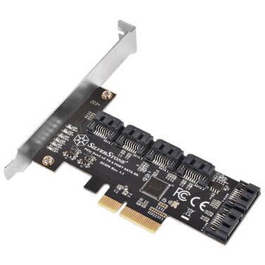 SilverStone ECS06 6-Port SATA Gen3 PCIe storage expansion card