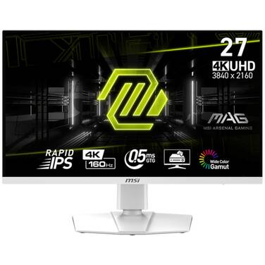 27 MSI MAG 274URFW IPS UHD 160Hz White Gaming Monitor with Height Adjust