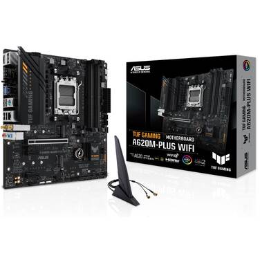 ASUS AM5 MicroATX TUF GAMING A620M-PLUS WIFI DDR5 Motherboard