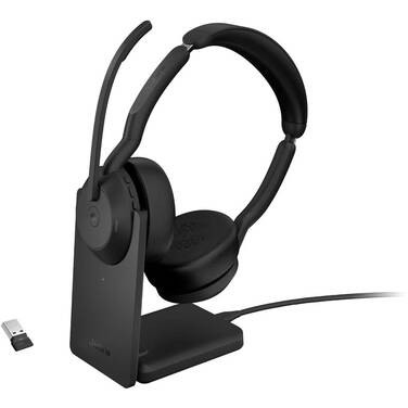 Jabra Evolve2 55 MS Stereo Wireless Link380A Bluetooth Headset