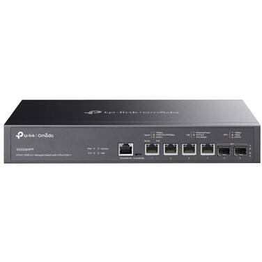 4 Port TP-Link SX3206HPP Omada 10GE L2+ Managed Switch with 4-Port PoE++