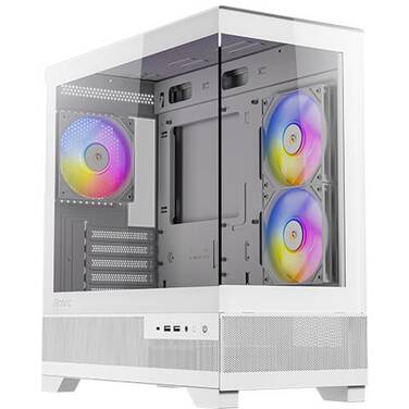 Antec CX500M RGB TG MicroATX White Gaming Case