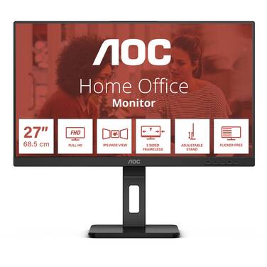 23.8 AOC 24E3QAF FHD 4ms IPS 75Hz Business Monitor With Speakers