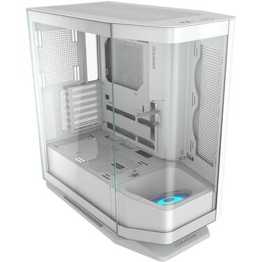 Cougar FV270 WHITE Mid Tower Curved Panoramic Gaming Case, *Eligible to win a VCT Gaming Chair by Redemption