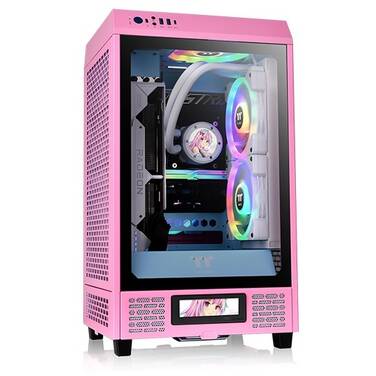 Thermaltake Mini-ITX The Tower 200 TG Bubble Pink Case, *Eligible for eGift Card