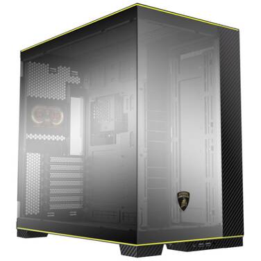 LIAN LI PC-O11DERGBL EVO RGB Automobili Lamborghini Edition TG Case Black