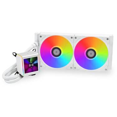 Lian Li Galahad II LCD SCREEN 280 ARGB AIO Liquid CPU Cooler White