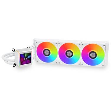 Lian Li Galahad II LCD SCREEN 360 ARGB AIO Liquid CPU Cooler White