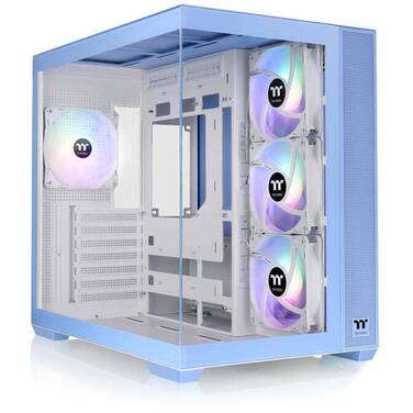 Thermaltake Mid Tower View 380 TG Hydrangea Blue Case CA-1Z2-00MFWN-00, *Eligible for eGift Card