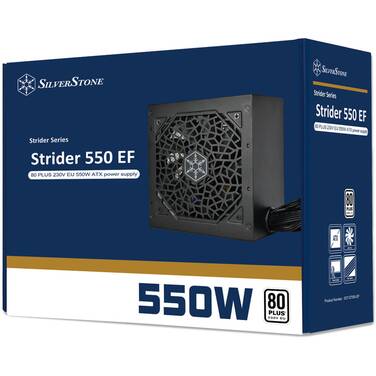 550 Watt Silverstone Strider 80+ ATX Power Supply