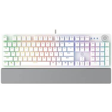 Fantech RGB Clicky-Blue Mechanical Gaming Keyboard with Wrist Rest White