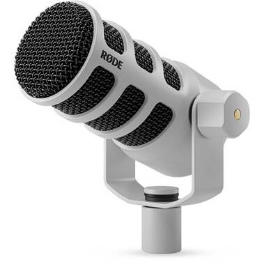 RODE White PodMic Dynamic Podcasting Microphone