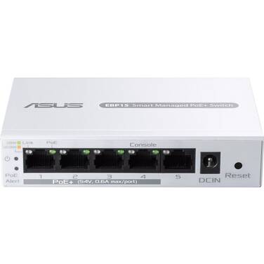 5 Port ASUS EBP15 Gigabit Smart Managed PoE+ Switch