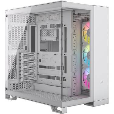 Corsair iCUE LINK 6500X RGB Mid-Tower Dual Chamber White Case CC-9011270-WW