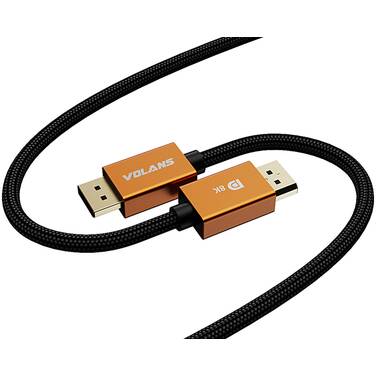 5 Metre Volans VL-DD85 8K DisplayPort to DisplayPort Cable - Male to Male