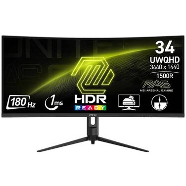 34 MSI MAG 342CQR E2 UWQHD 180Hz Curved Gaming Monitor