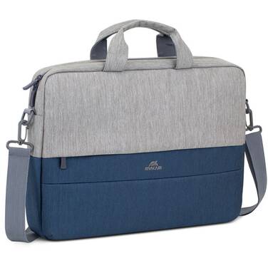 15.6 Rivacase Prater 7532 Grey/Dark Blue Anti-Theft Laptop Bag