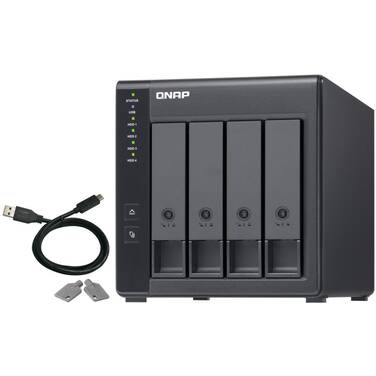 QNAP 4 Bay TR-004 Diskless RAID Expansion Chassis or DAS for QNAP NAS -