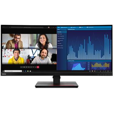 34 Lenovo ThinkVision P34w-20 WQHD Ultrawide Curved Monitor with Hub