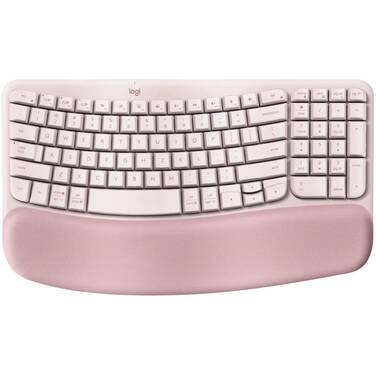 Logitech Wave Keys Wireless Ergonomic Keyboard Rose