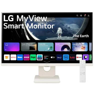 24.5 LG 25SR50F-W FHD IPS Smart Monitor with WebOS and Speakers