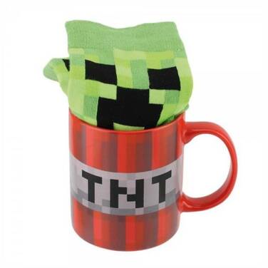 Minecraft Creeper Mug and Socks Set